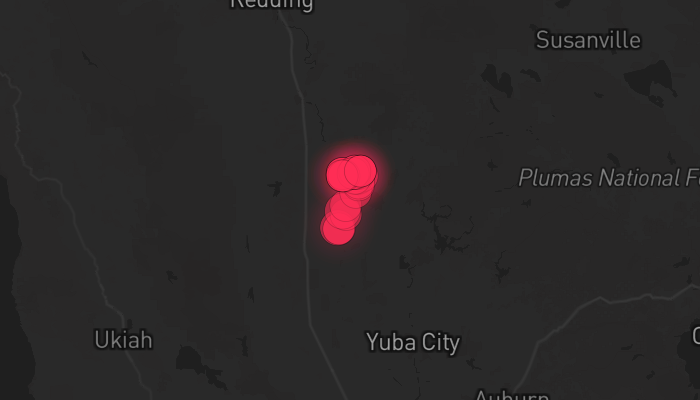 Storm warning map Chico 4/9/2026