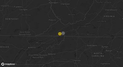 Storm warning map: Glade Spring, VA