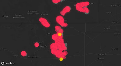 Storm warning map: Jemez Springs, NM