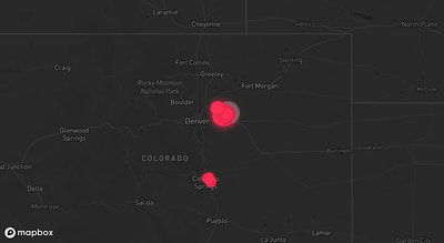 Storm warning map: Bennett, CO