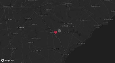 Storm warning map: Aiken, SC