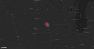 Storm warning map: Winthrop, IA