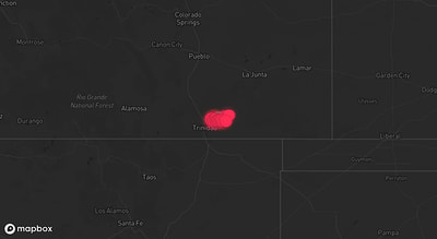 Storm warning map: Model, CO