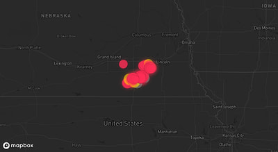 Storm warning map: Davenport, NE