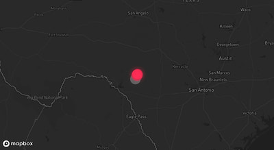 Storm warning map: Del Rio, TX