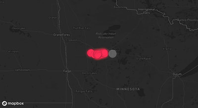 Storm warning map: Bagley, MN