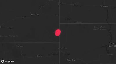Storm warning map: Capitol, MT