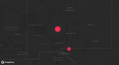 Storm warning map: Truth or Consequences, NM