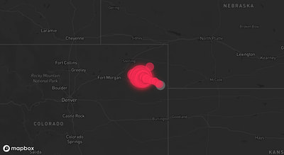 Storm warning map: Otis, CO