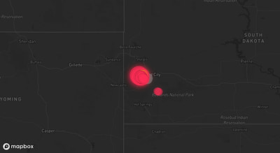 Storm warning map: Rapid City, SD