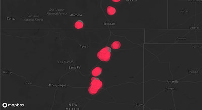 Storm warning map: Santa Rosa, NM