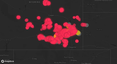 Storm warning map: Glendo, WY