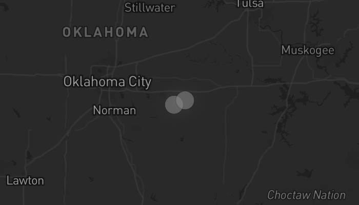Storm warning map: Seminole, OK