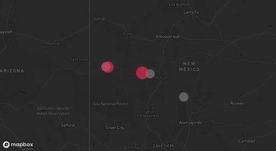 Storm warning map: Quemado, NM