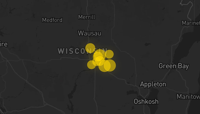 Storm warning map Custer 4/13/2026