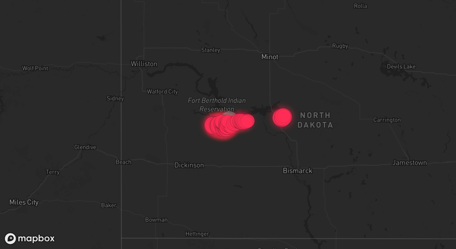 Storm warning map: Golden Valley, ND