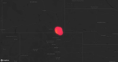 Storm warning map: Cheyenne, WY