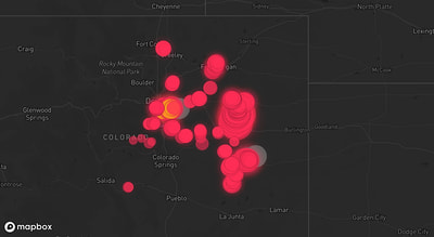 Storm warning map: Centennial, CO