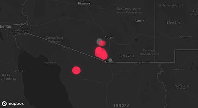 Storm warning map: Arivaca, AZ