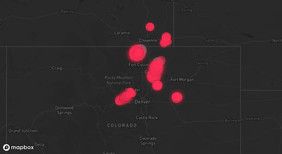 Storm warning map: Greeley, CO