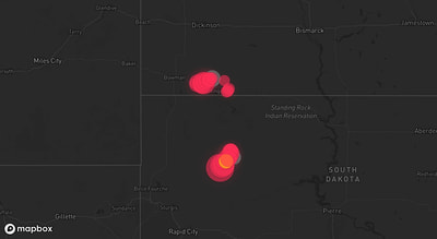 Storm warning map: Faith, SD