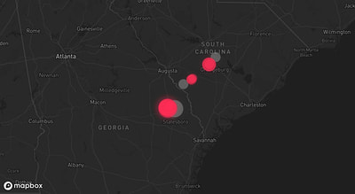Storm warning map: Martin, SC