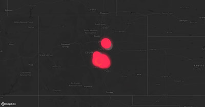 Storm warning map: Colorado Springs, CO