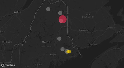 Storm warning map: Saint Francis, ME