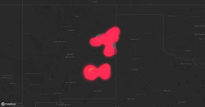 Storm warning map: Roswell, NM