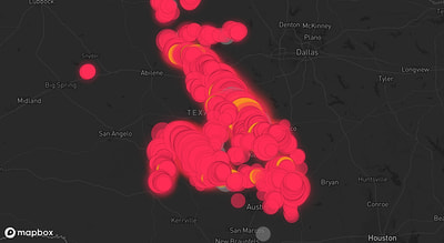 Storm warning map: Albany, TX