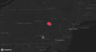 Storm warning map: Drums, PA