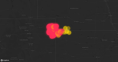 Storm warning map: Wray, CO