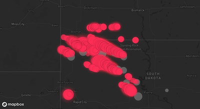 Storm warning map: Ralph, SD