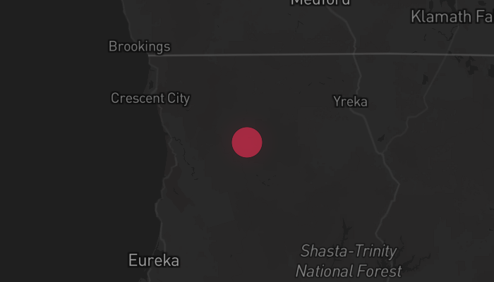 Storm warning map Somes Bar 4/9/2026