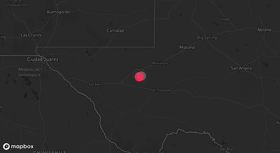 Storm warning map: Pecos, TX