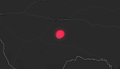 Storm warning map: Fort Stockton, TX