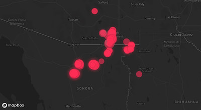 Storm warning map: Elfrida, AZ