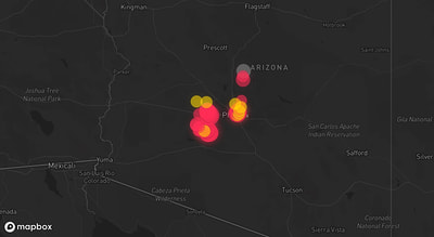 Storm warning map: Buckeye, AZ