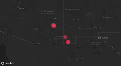 Storm warning map: Safford, AZ