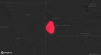 Storm warning map: Custer, SD