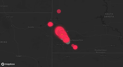 Storm warning map: Rapid City, SD