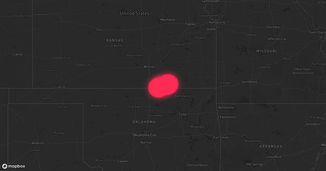 Storm warning map Dexter 4/3/2026