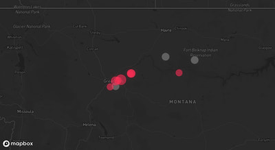 Storm warning map: Great Falls, MT