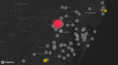 Storm warning map: Jefferson, MD