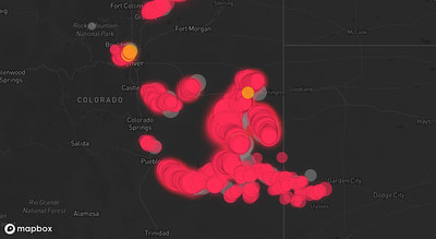 Storm warning map: Broomfield, CO