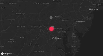 Storm warning map: Thurmont, MD
