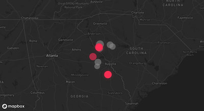 Storm warning map: Troy, SC