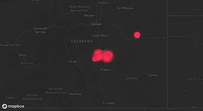 Storm warning map: Colorado Springs, CO