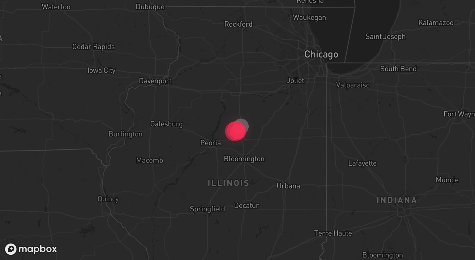 Storm warning map: Minonk, IL