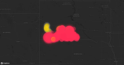 Storm warning map: Rapid City, SD